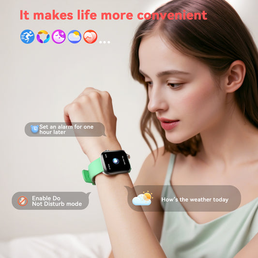 STA Smart Watch,IP68 Waterproof Smartwatch for Women Men 180+ Sports Modes,2.01-inch Fitness Tracker with Bluetooth Call(Answer/Make Calls) STA Smartwatch Compatible with Android and iPhone