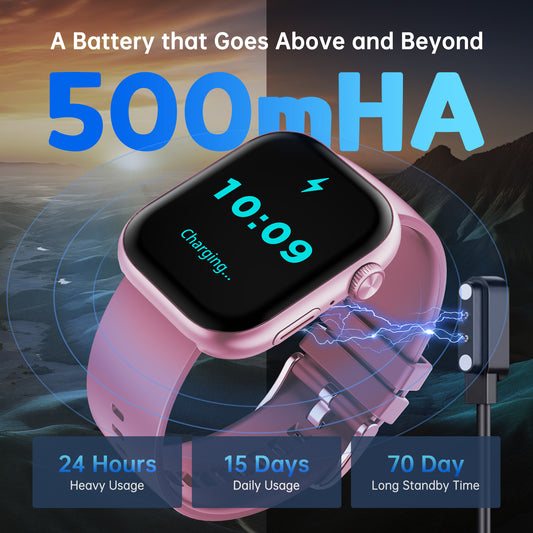 STA Smart Watch,IP68 Waterproof Smartwatch for Women Men 180+ Sports Modes,2.01-inch Fitness Tracker with Bluetooth Call(Answer/Make Calls) STA Smartwatch Compatible with Android and iPhone (Pink)