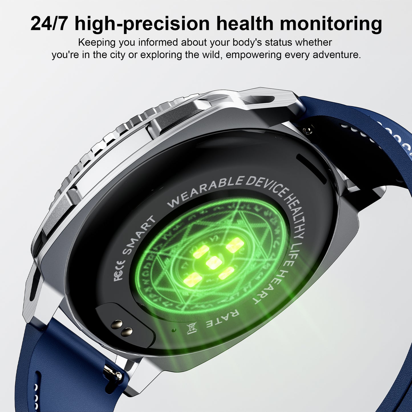 Smart Watch for Android and iPhone, Rotation Waterproof with Mechanical Feel Smartwatch for Women Men 1.43-inch Fitness Tracker, Smart Watch with Bluetooth Call(Answer/Make Calls)