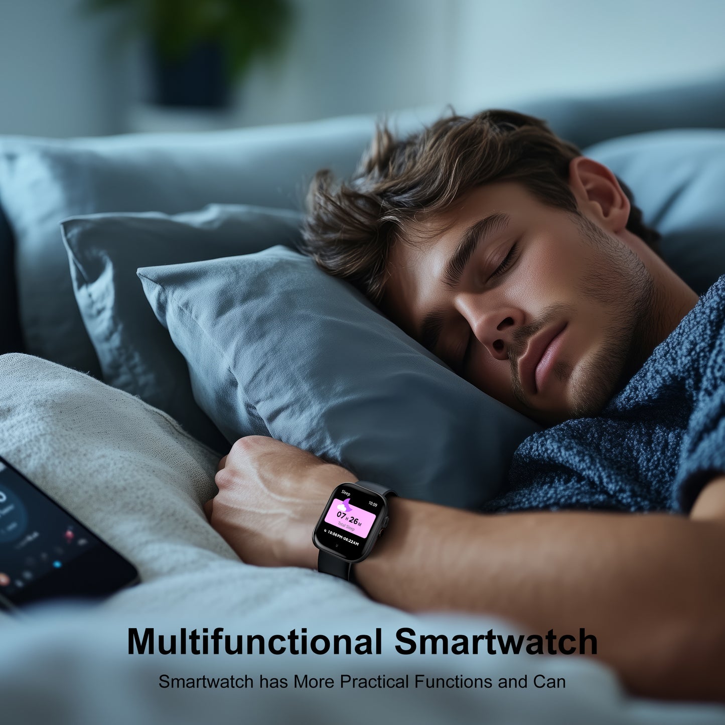 STA Smart Watch,IP68 Waterproof Smartwatch for Women Men 180+ Sports Modes,2.01-inch Fitness Tracker with Bluetooth Call(Answer/Make Calls) STA Smartwatch Compatible with Android and iPhone Black