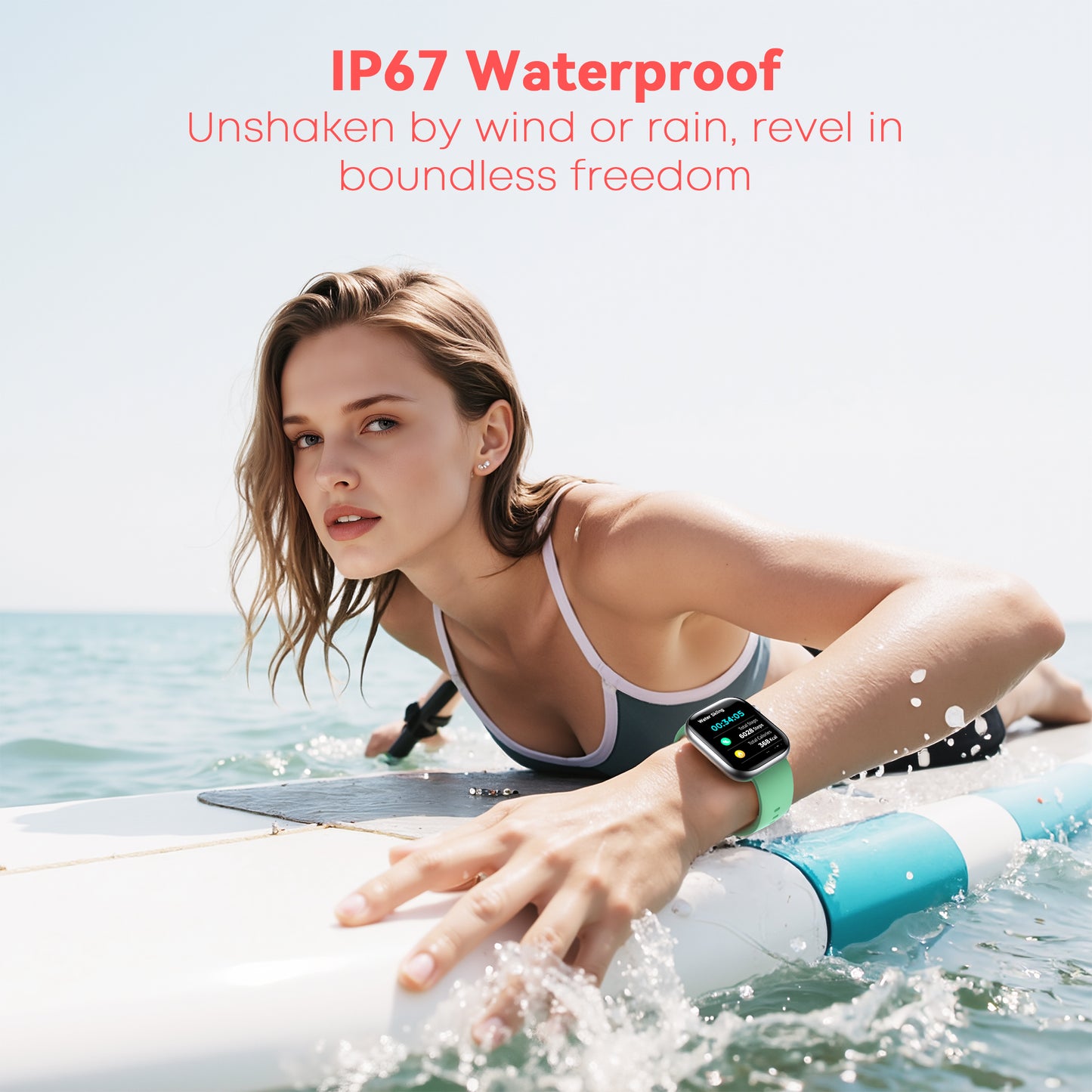 STA Smart Watch,IP68 Waterproof Smartwatch for Women Men 180+ Sports Modes,2.01-inch Fitness Tracker with Bluetooth Call(Answer/Make Calls) STA Smartwatch Compatible with Android and iPhone