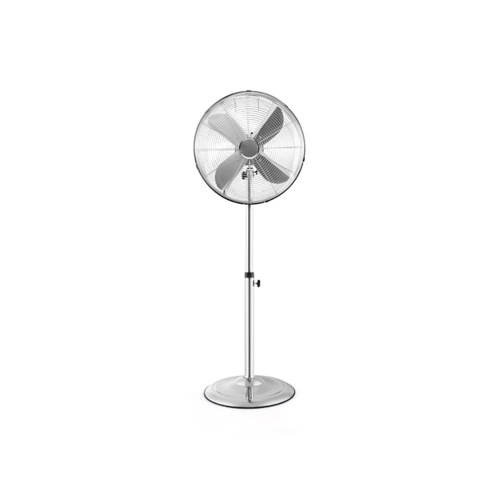 Resenkos Fans,Blow Cold Air, 16 Inch Pedestal Standing Fan Oscillating Pedestal Fan with 3 Speeds and Adjustable Height-Silver