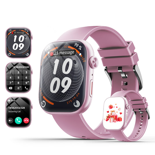 STA Smart Watch,IP68 Waterproof Smartwatch for Women Men 180+ Sports Modes,2.01-inch Fitness Tracker with Bluetooth Call(Answer/Make Calls) STA Smartwatch Compatible with Android and iPhone (Pink)