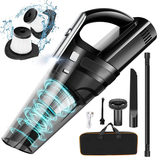 Handheld Vacuum Cordless Mini Protable Rechargeable Car Vacuum Cleaner with 11000PA Powerful Suction for Car Home and Office